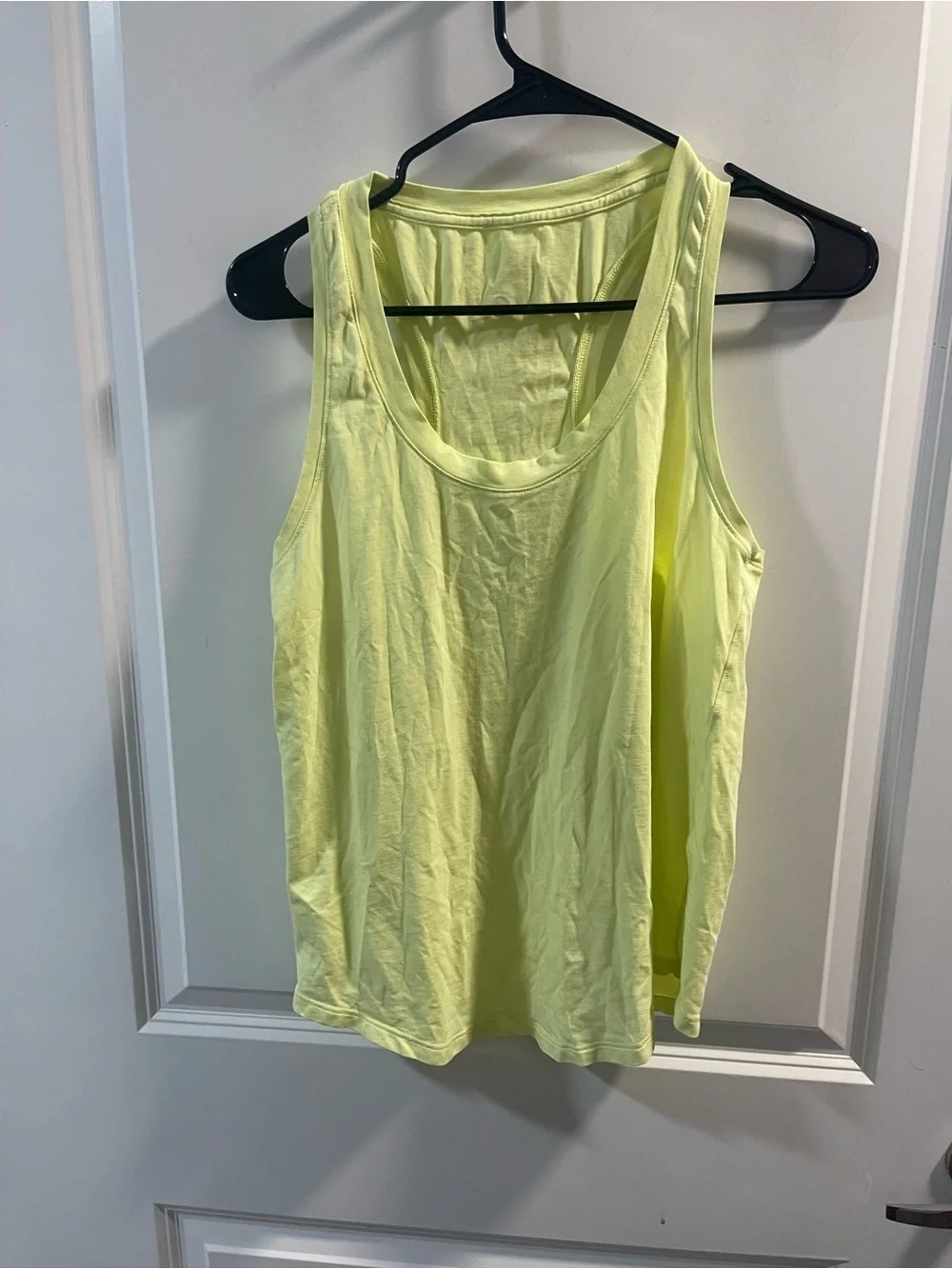 lululemon athletica Neon Yellow Scoop Tank Top No Size Tags